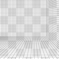 3D grid wireframe grid room background design element