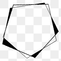 3D pentagonal prism design element 