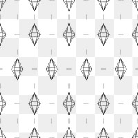 Seamless 3D hexagonal bipyramid pattern design element 