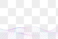 Purple 3D wave png pattern design