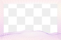 Purple 3D wave png pattern design