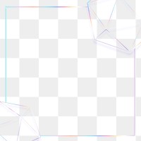 Geometric shapes png border transparent background