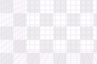 3D png wireframe grid room background