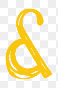 Ampersand symbols png hand drawn doodle font calligraphy