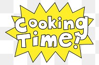 Png Cooking Time cartoon text typography