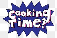 Cooking Time png text typography
