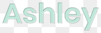 Ashley png typography name sticker