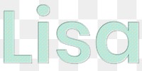 Png name Lisa word art typography