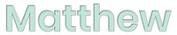 Matthew png typography pastel font