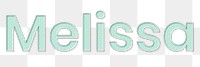 Melissa png typography pastel font