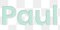 Paul png typography pastel font