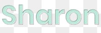 Sharon png typography pastel font