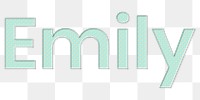 Png name Emily word art typography
