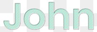 John png name typography font