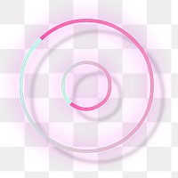Gradient pink lowercase letter o png