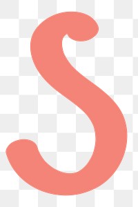 S letter png doodle typography font