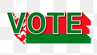 Vote text Belarus flag png election