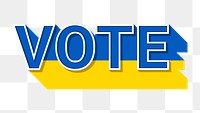 Vote text Ukraine flag png election