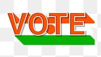 Vote text Niger flag png election