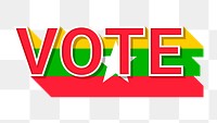 Vote text Myanmar flag png election