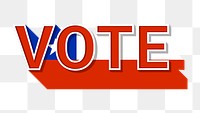 Vote text Chile flag png election