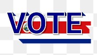Vote text Costa Rica flag png election
