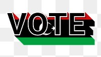 Vote text Libya flag png election