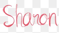 Sharon png name lettering font