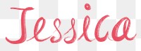 Jessica png hand lettering font