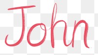 John png hand lettering font