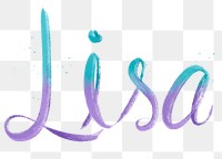 Lisa png script calligraphy font