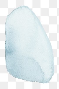 Freeform neutral blue watercolor element transparent png