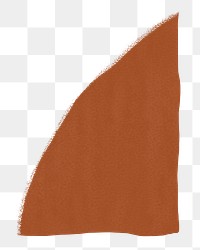 Hand drawn brown triangle watercolor element transparent png