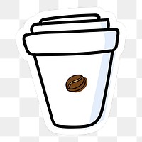 Coffee paper cup transparent png