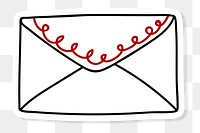 Envelope sticker transparent png