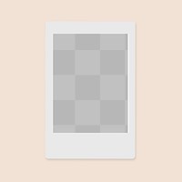 Instant photo frame PNG mockup