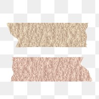 Earth tone masking tapes transparent png