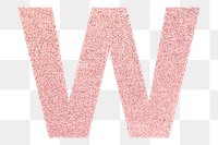 Glitter capital letter W sticker | Premium PNG Sticker - rawpixel
