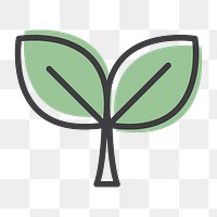 Leaf png green environment icon in flat graphic design