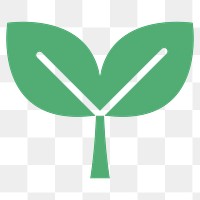 Leaf png green environment icon in flat graphic