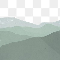 Png green mountains transparent background