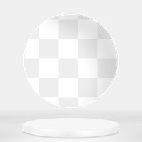 Png gray modern product backdrop with transparent circle