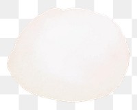 Png beige circle sticker in watercolor on transparent background