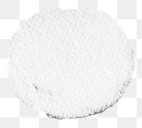 White canvas texture png badge with design space