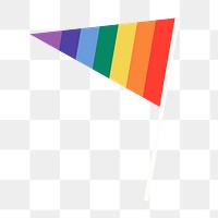 Rainbow flag png for LGBTQ pride month concept