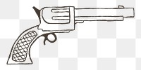  Png cowboy gun logo in rodeo theme 