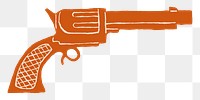  Png cowboy gun logo in rodeo theme 