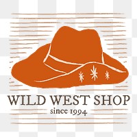 Png wild west shop logo in orange
