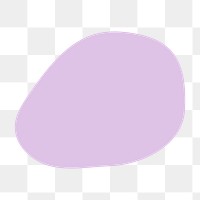 Png purple circle shape design element