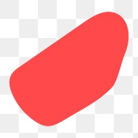 Png red square shape design element